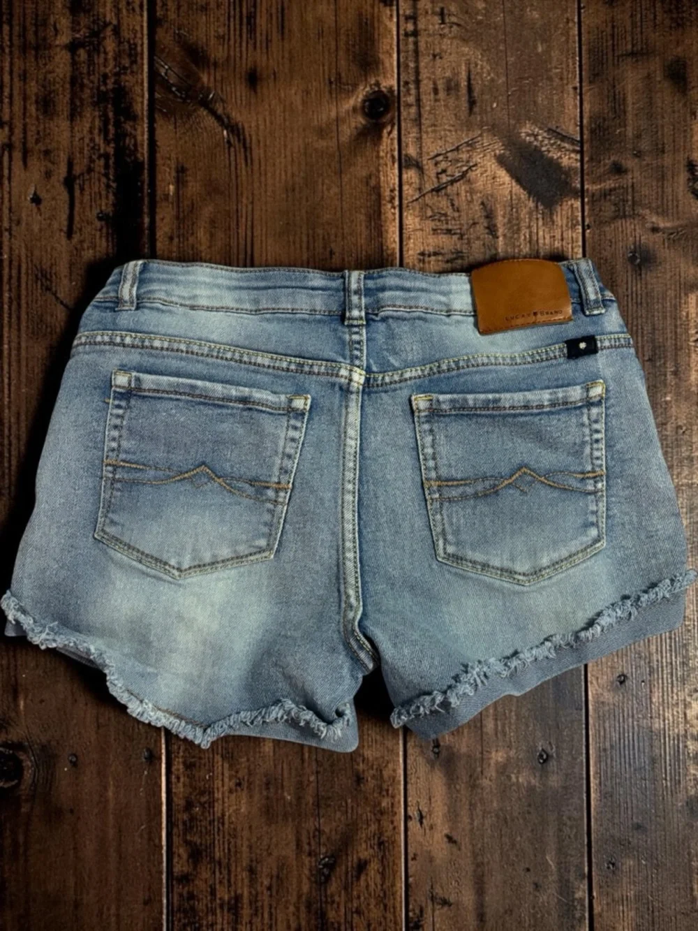 Lucky Brand Girl’s Light Blue Distressed Denim Shorts Size 16